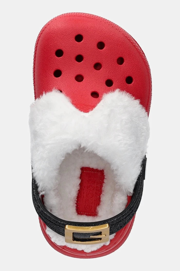 Детски чехли Crocs CLASSIC LINED SANTA CLOG