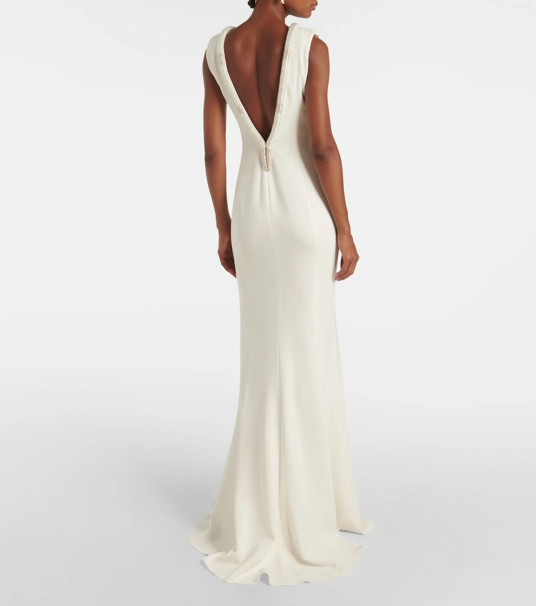 Max Mara - Bridal Corsica embellished cady gown