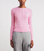 Polo Ralph Lauren Pink Julianna Cable Knit Sweater