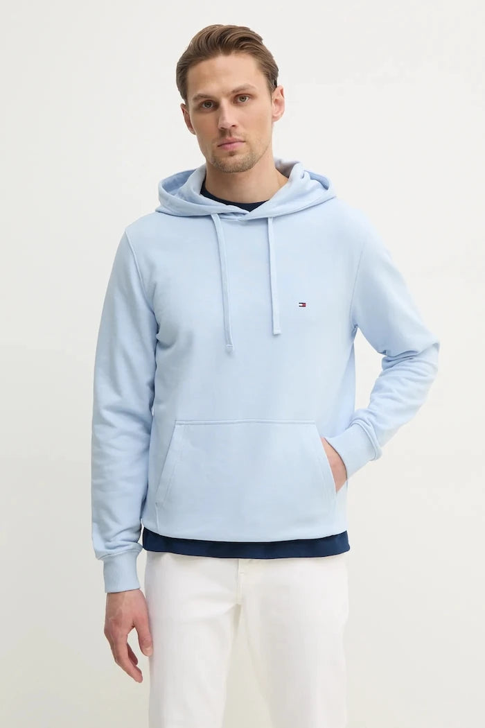 Tommy Hilfiger kapüşonlu erkek pamuklu sweatshirt