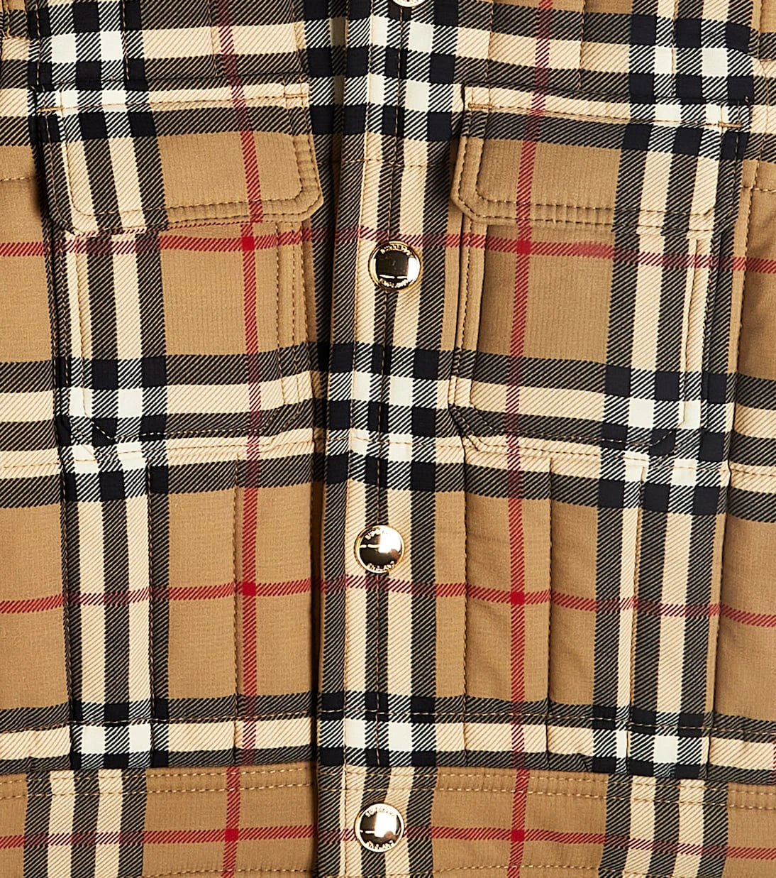 Burberry Kids - جاكيت كاروهات