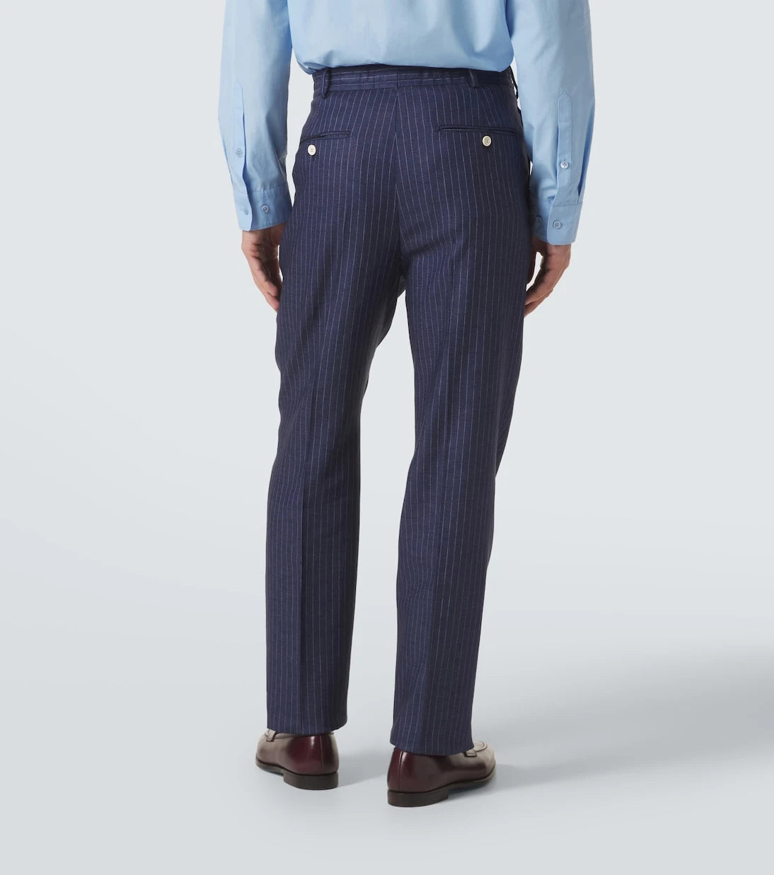 Dunhill - Striped linen tapered pants