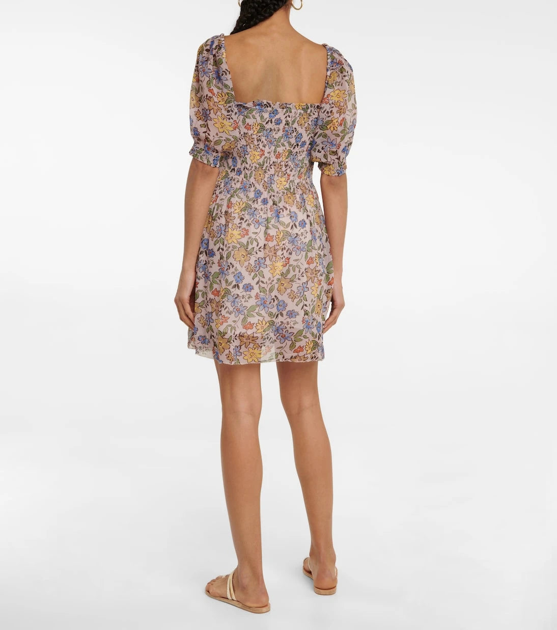 Velvet - Estelle floral crêpe minidress