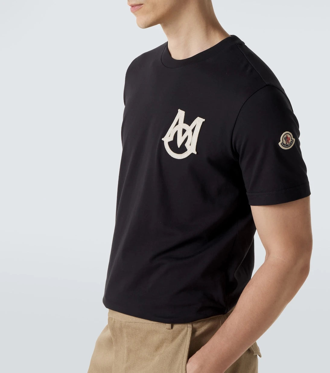 Moncler - Logo cotton jersey T-shirt