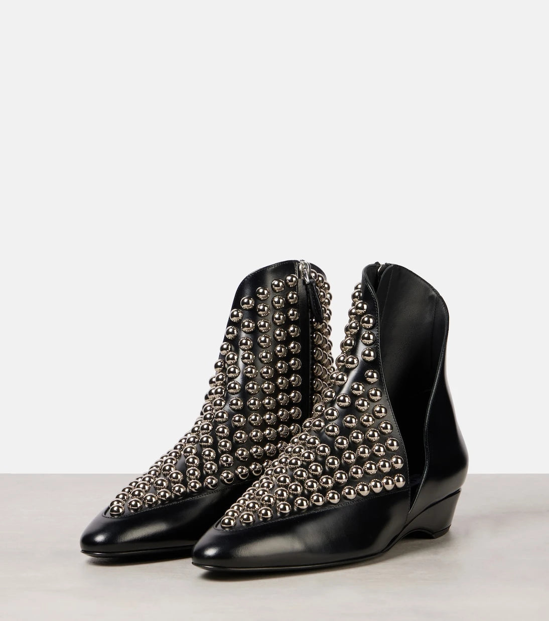 Alaïa - Studded leather ankle boots