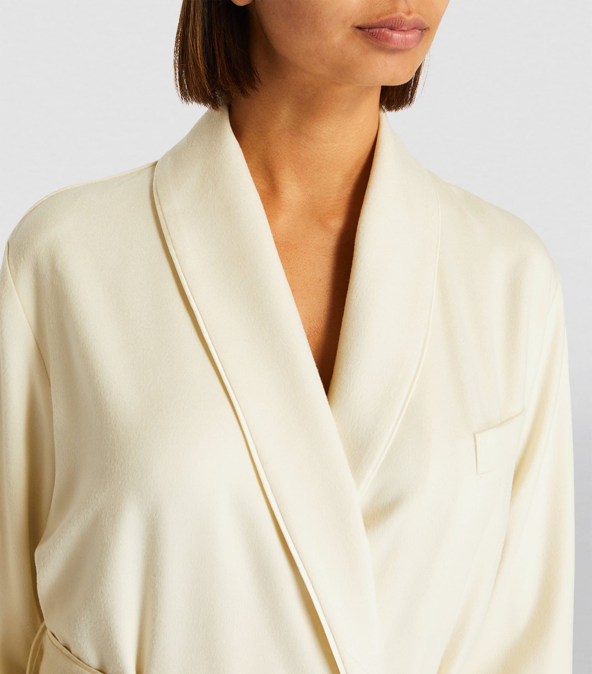 White Cashmere Logan Robe