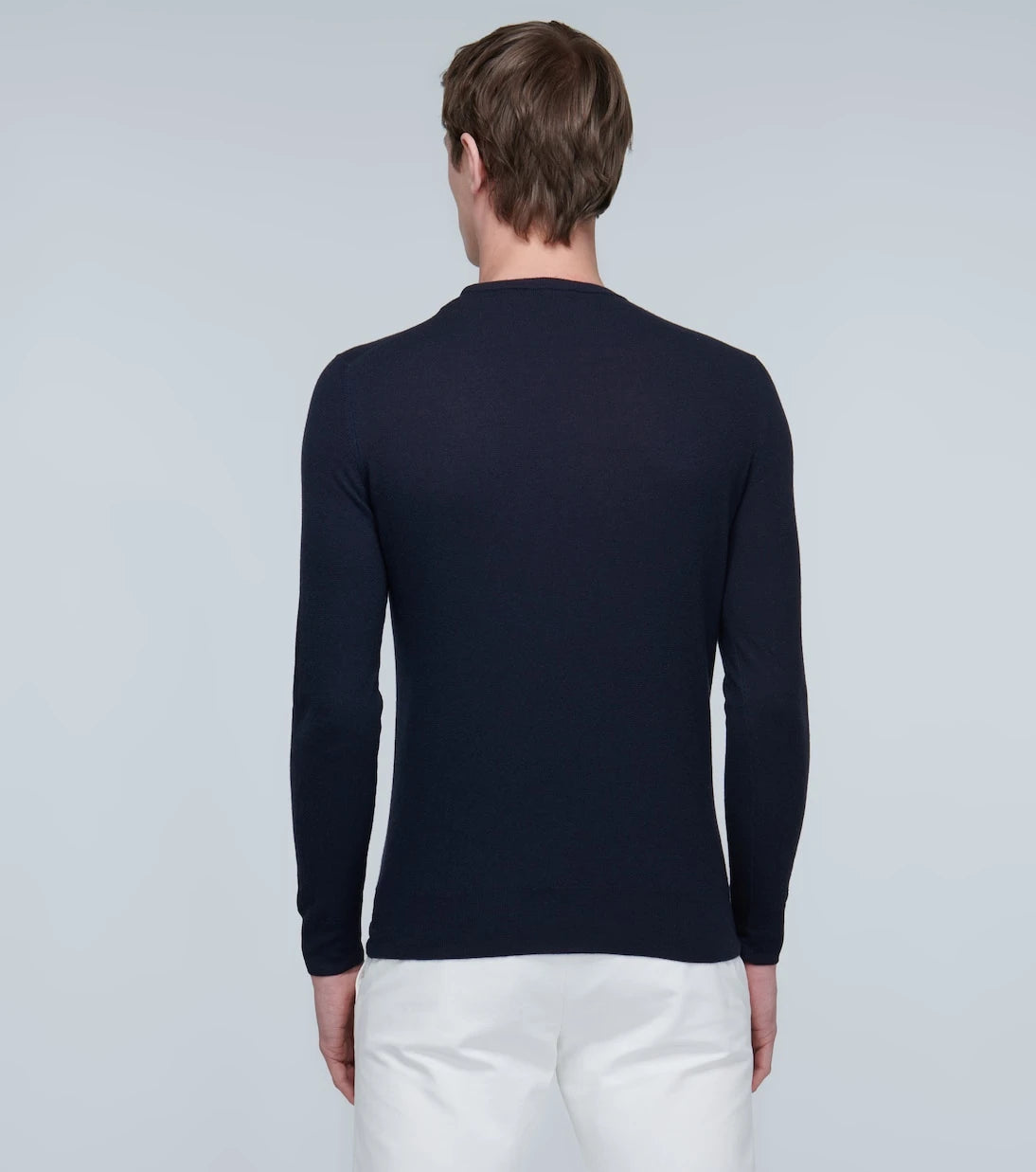 Loro Piana - سترة كشمير خفيفة للغاية بياقة مستديرة
