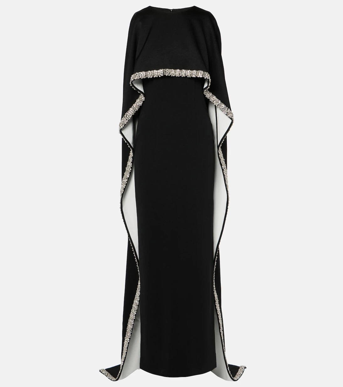 Roland Mouret - Embellished satin crêpe gown