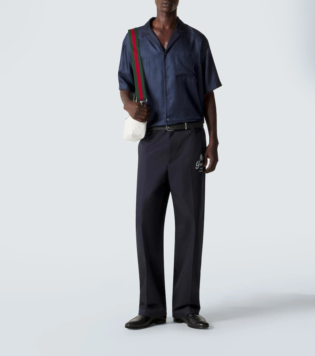 Gucci - Interlocking G silk twill bowling shirt