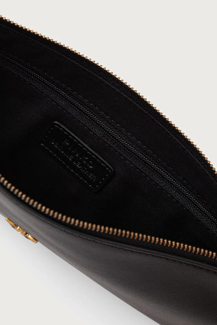 Pembe Pinko deri kadın clutch