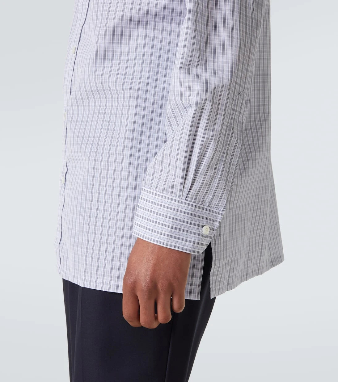 Charvet - Checked cotton poplin shirt