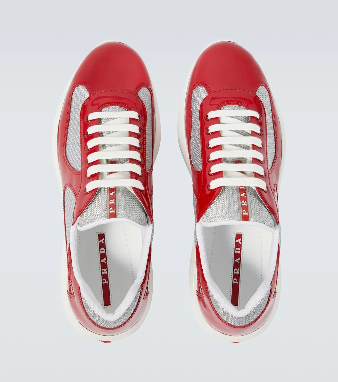 Prada - America's Cup leather-trimmed sneakers