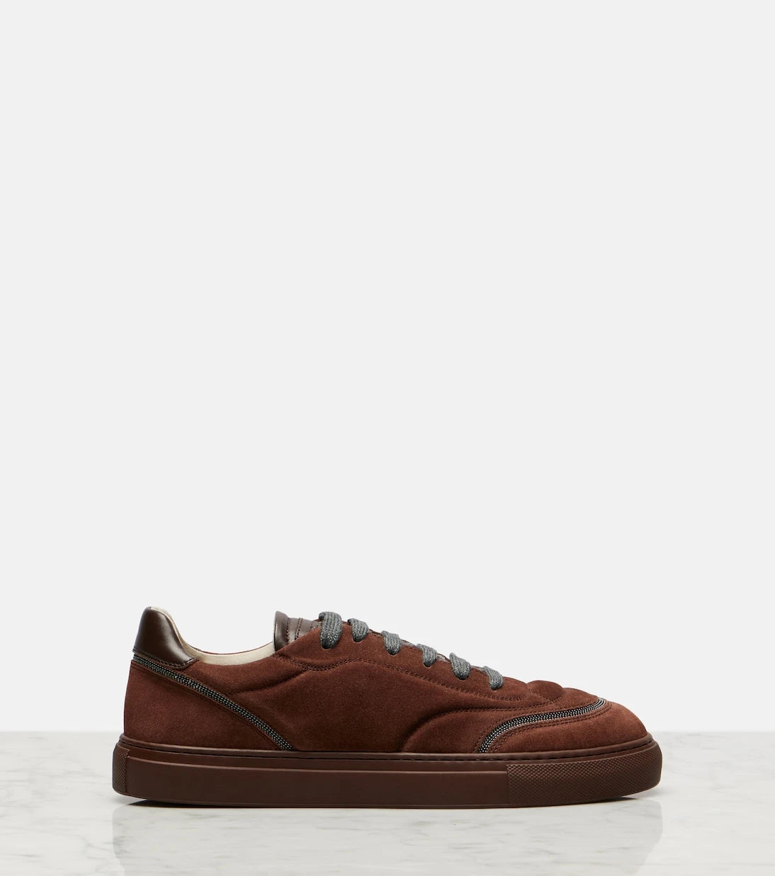 Brunello Cucinelli - Monili suede sneakers