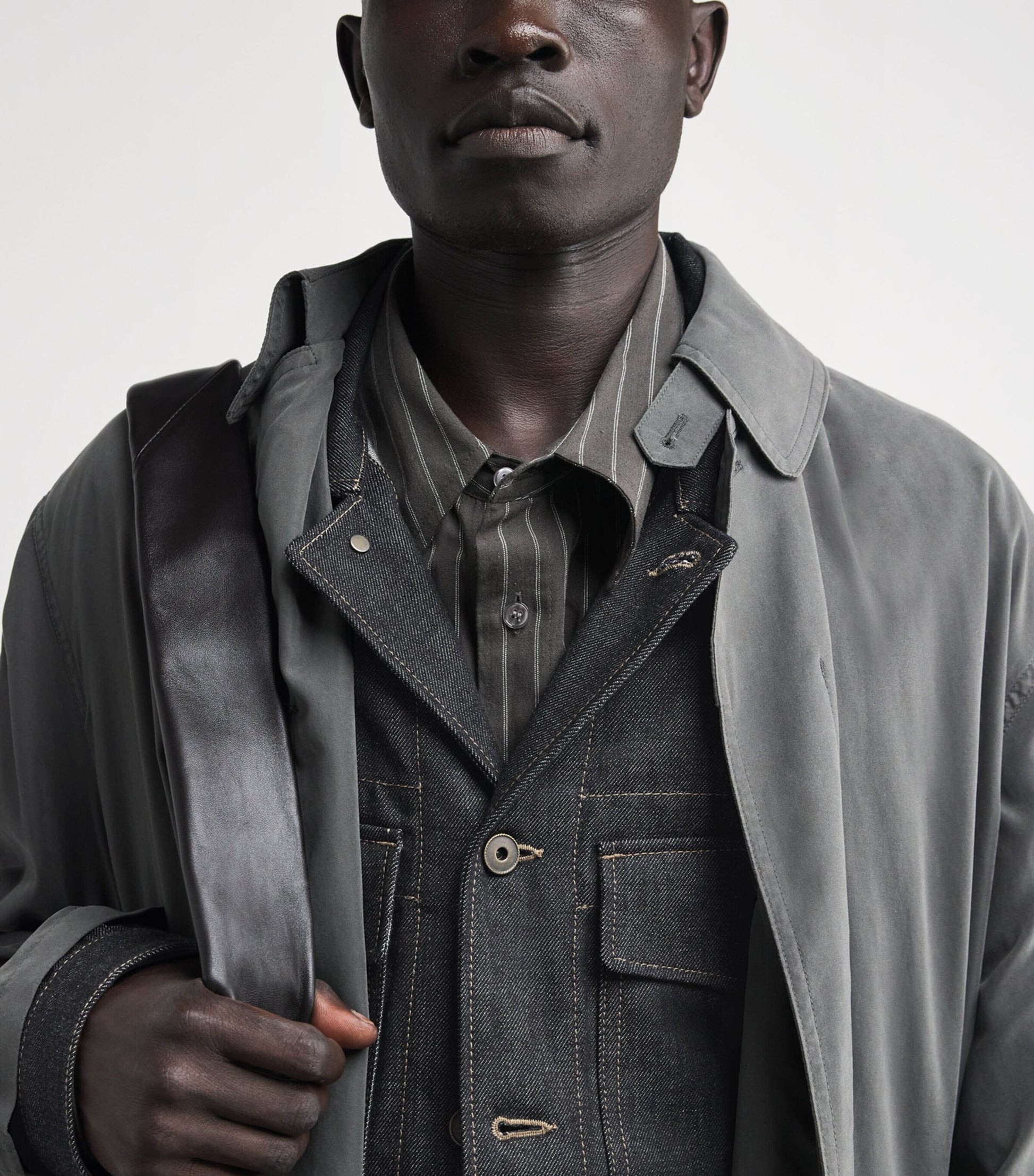 Navy Trucker Denim Jacket