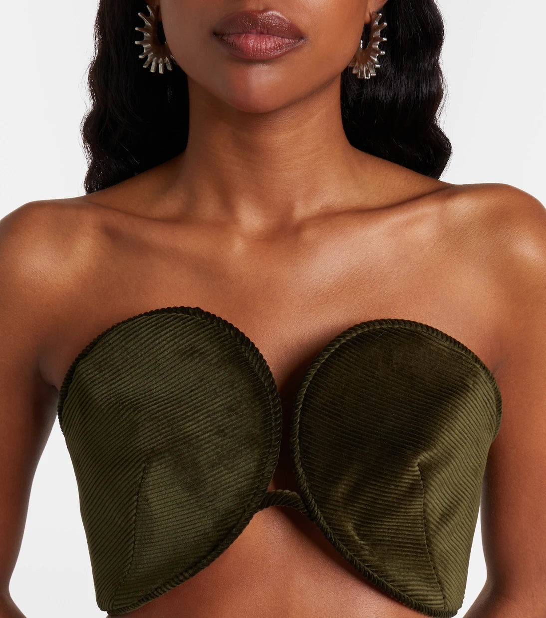 Jean Paul Gaultier - Cotton corduroy crop top