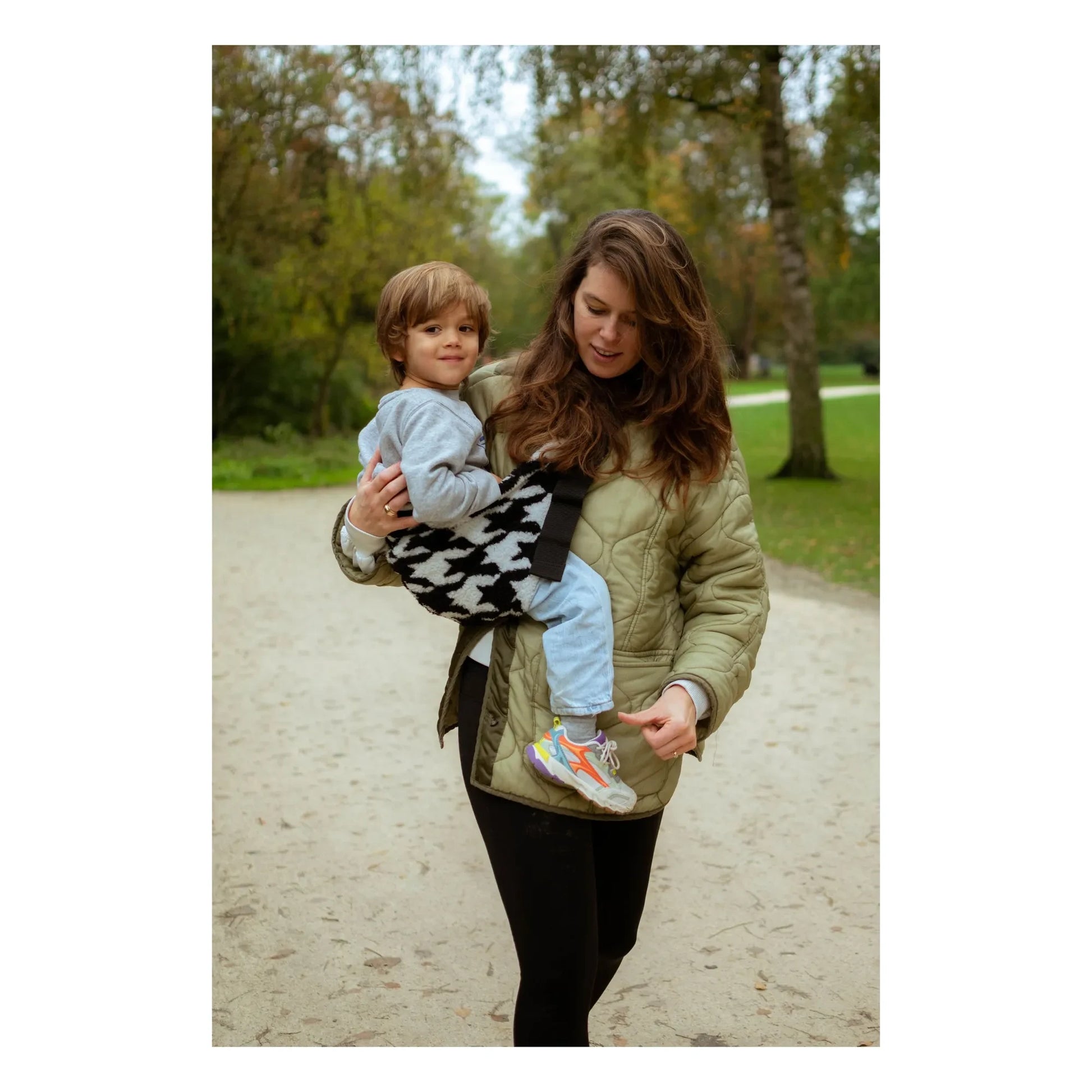 Wildride - Baby carrier teddy | Noir/Blanc