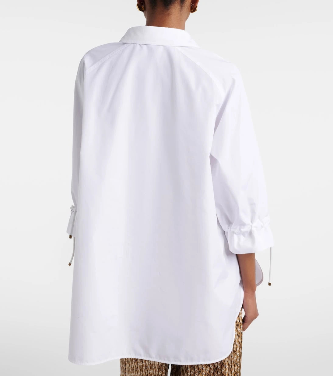 Max Mara - Adorni oversized cotton poplin shirt