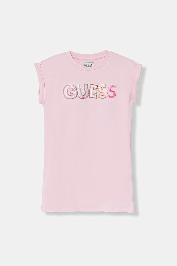 Guess рокля от памук с еластан