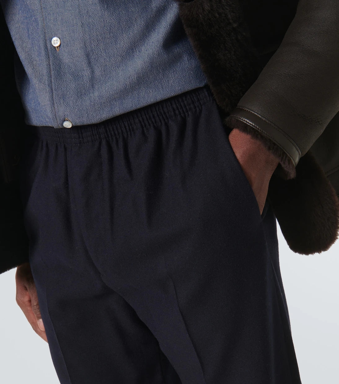 Loro Piana - Jan wool and cashmere straight pants