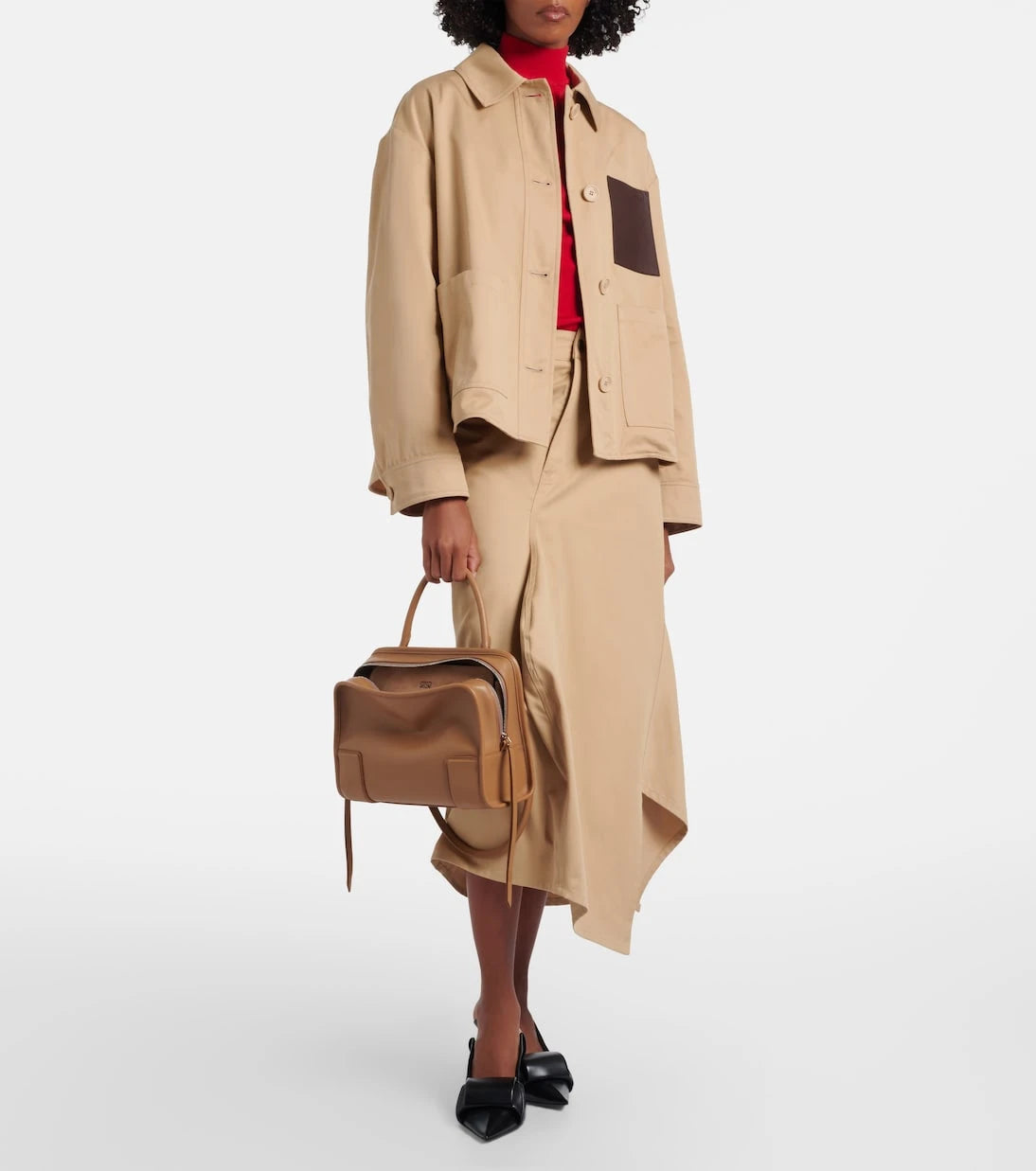 Loewe - Amazona 180 Medium leather top-handle bag