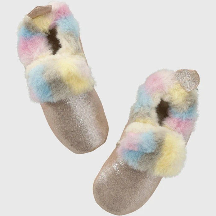 Детски велурени чехли Shoo Pom
