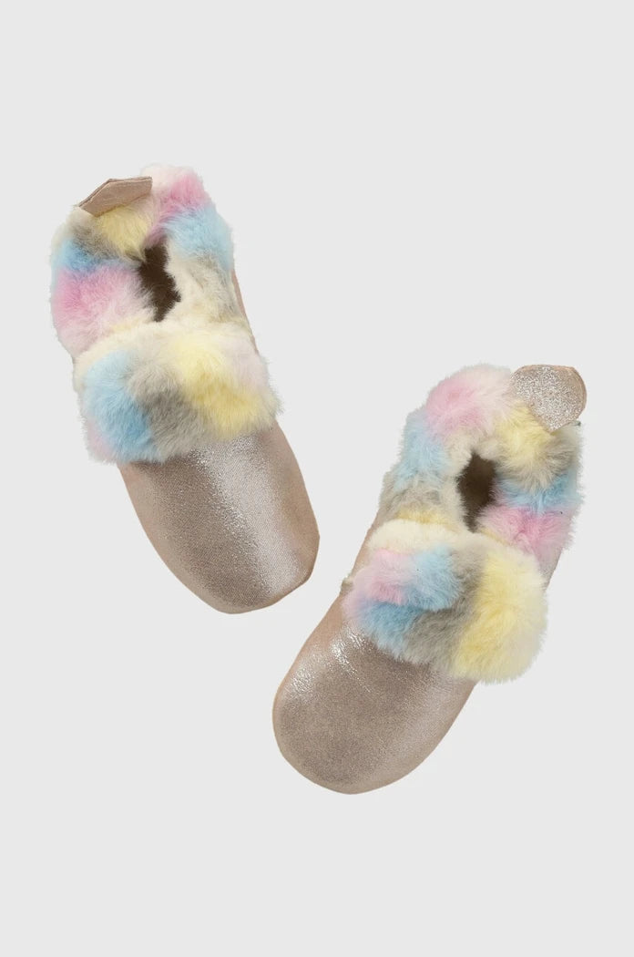 Детски велурени чехли Shoo Pom