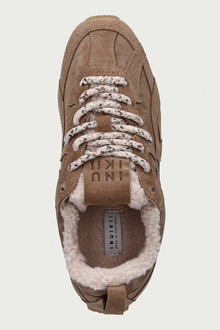 Inuikii Maribella Shearling süet kadın spor ayakkabı