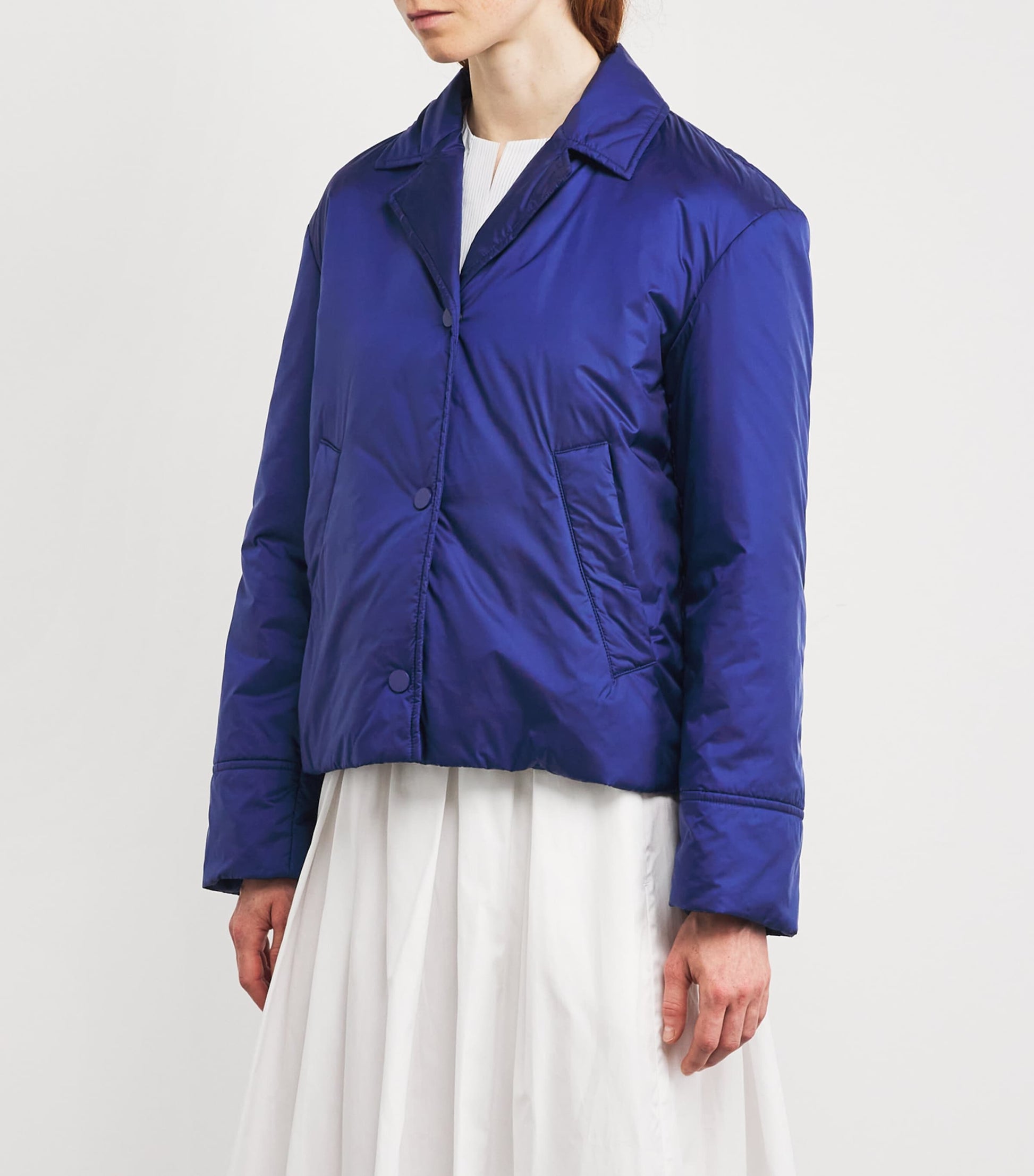 Blue Quilted Fronda Jacket