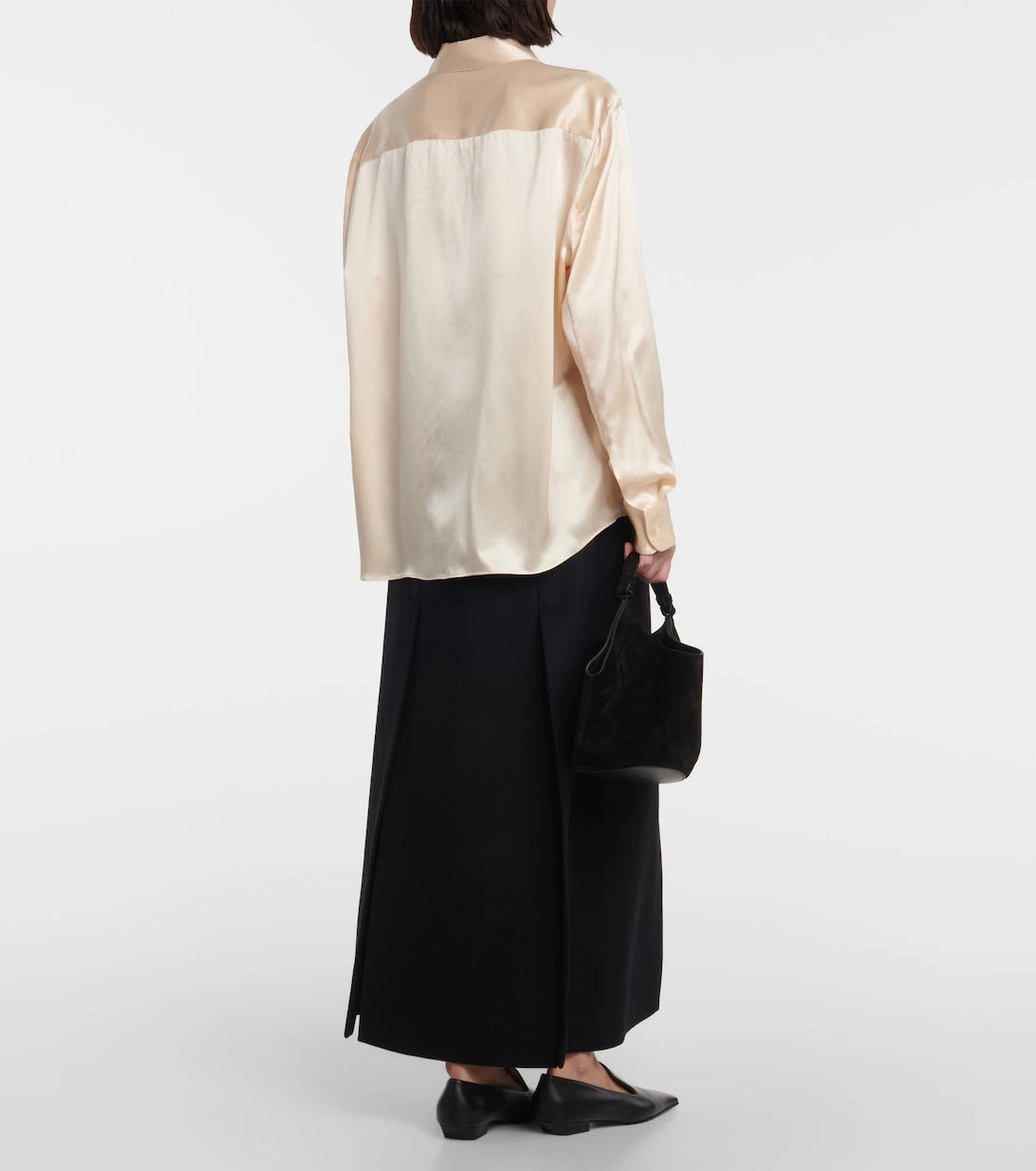 Khaite - Argo silk charmeuse blouse