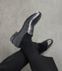 MM6 Maison Margiela Leather Debossed Logo Loafers