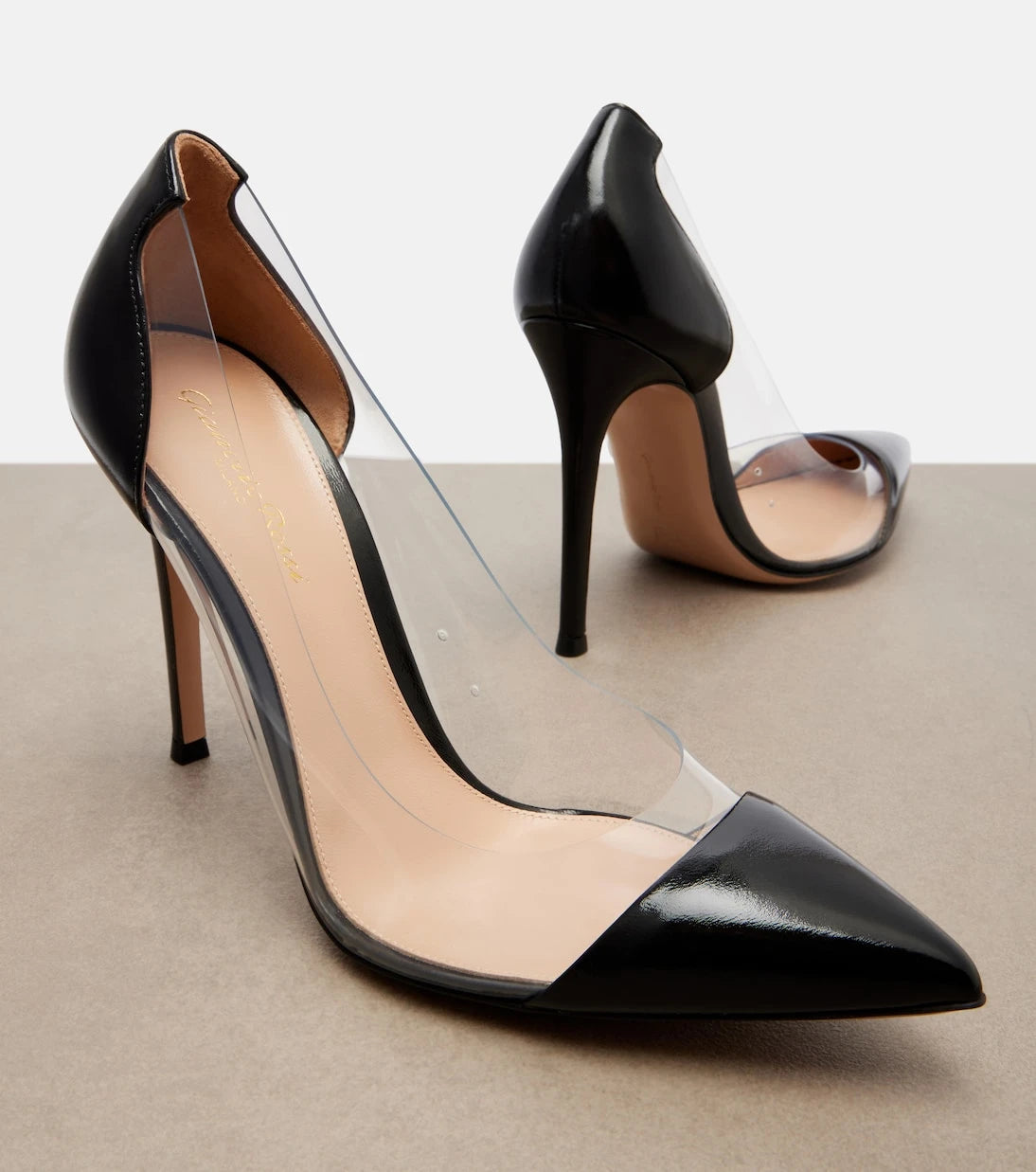 Gianvito Rossi - Gianvito leather-trimmed pumps