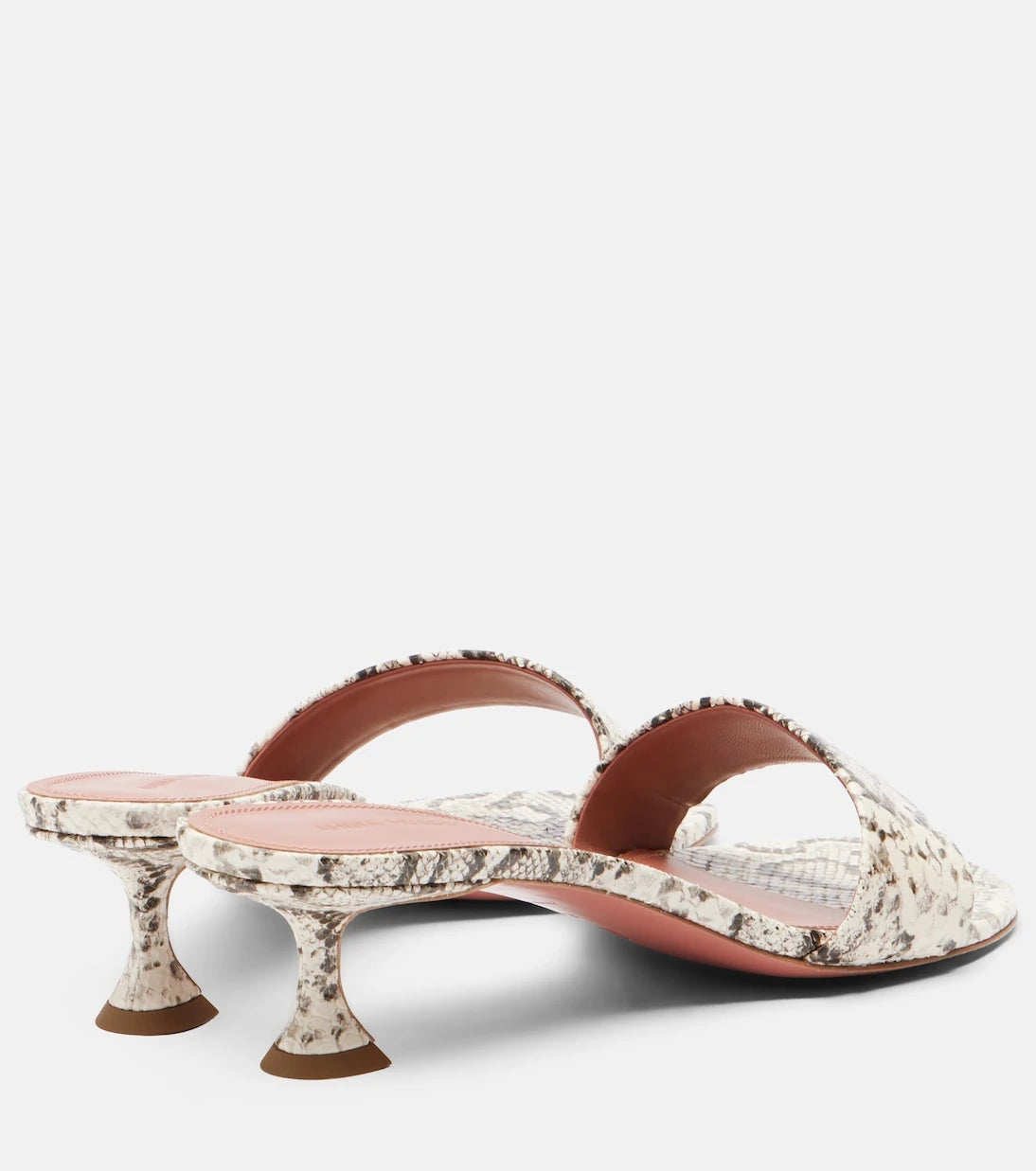 Amina Muaddi - Andreea snake-print leather mules