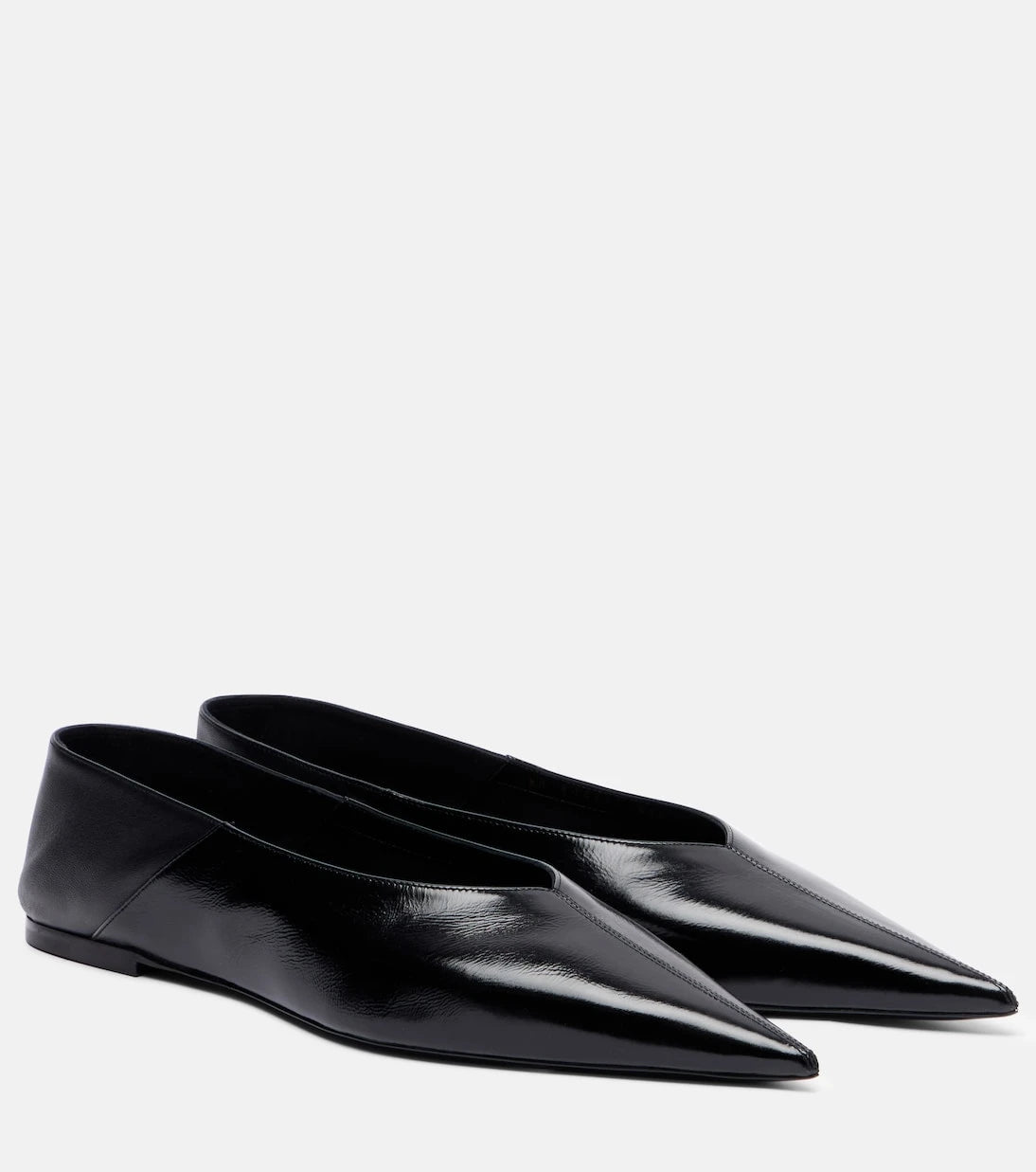 Saint Laurent - Carolyn leather ballet flats