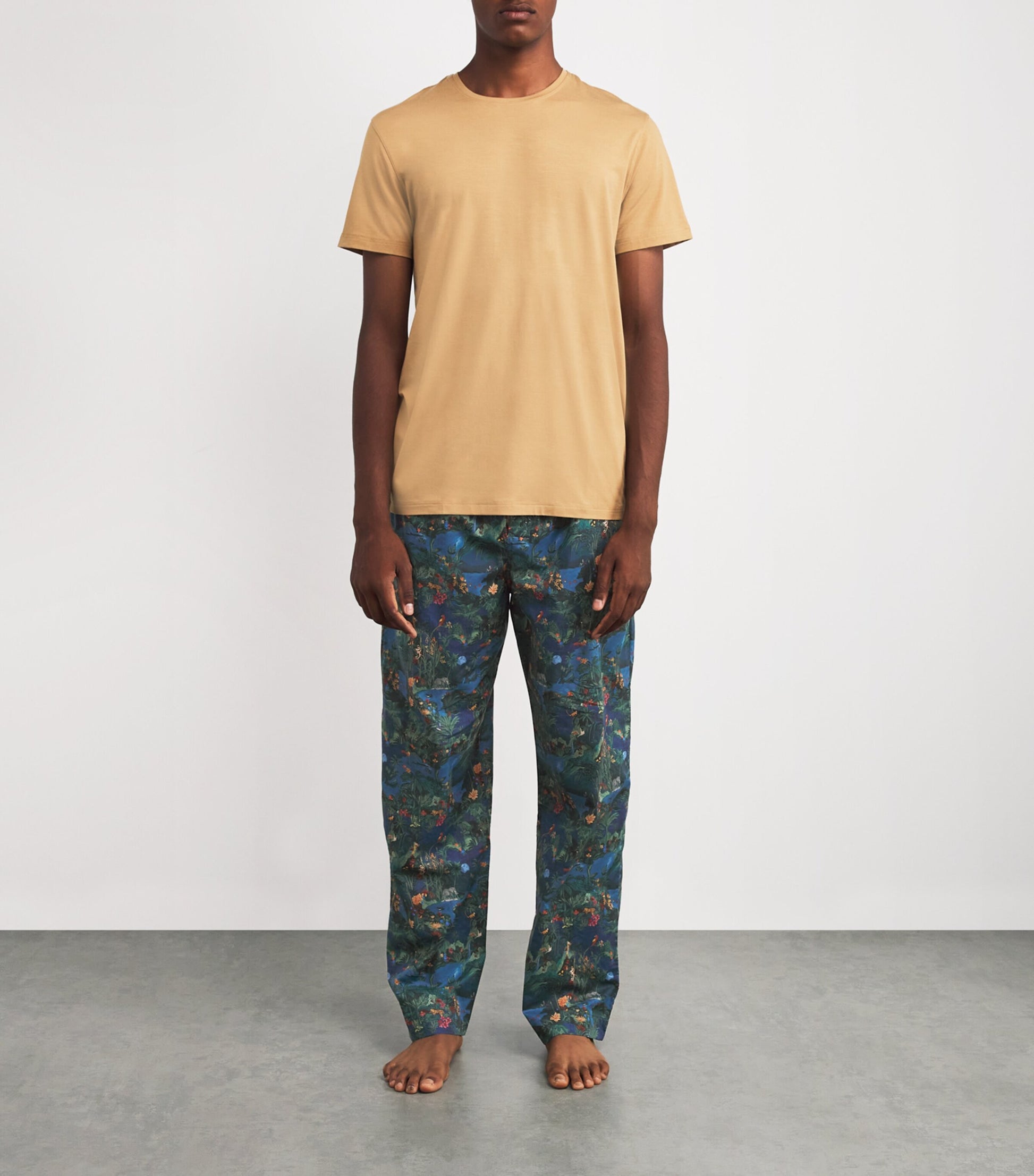 Cotton Jungle Print Lounge Trousers MULTI-COLOURED