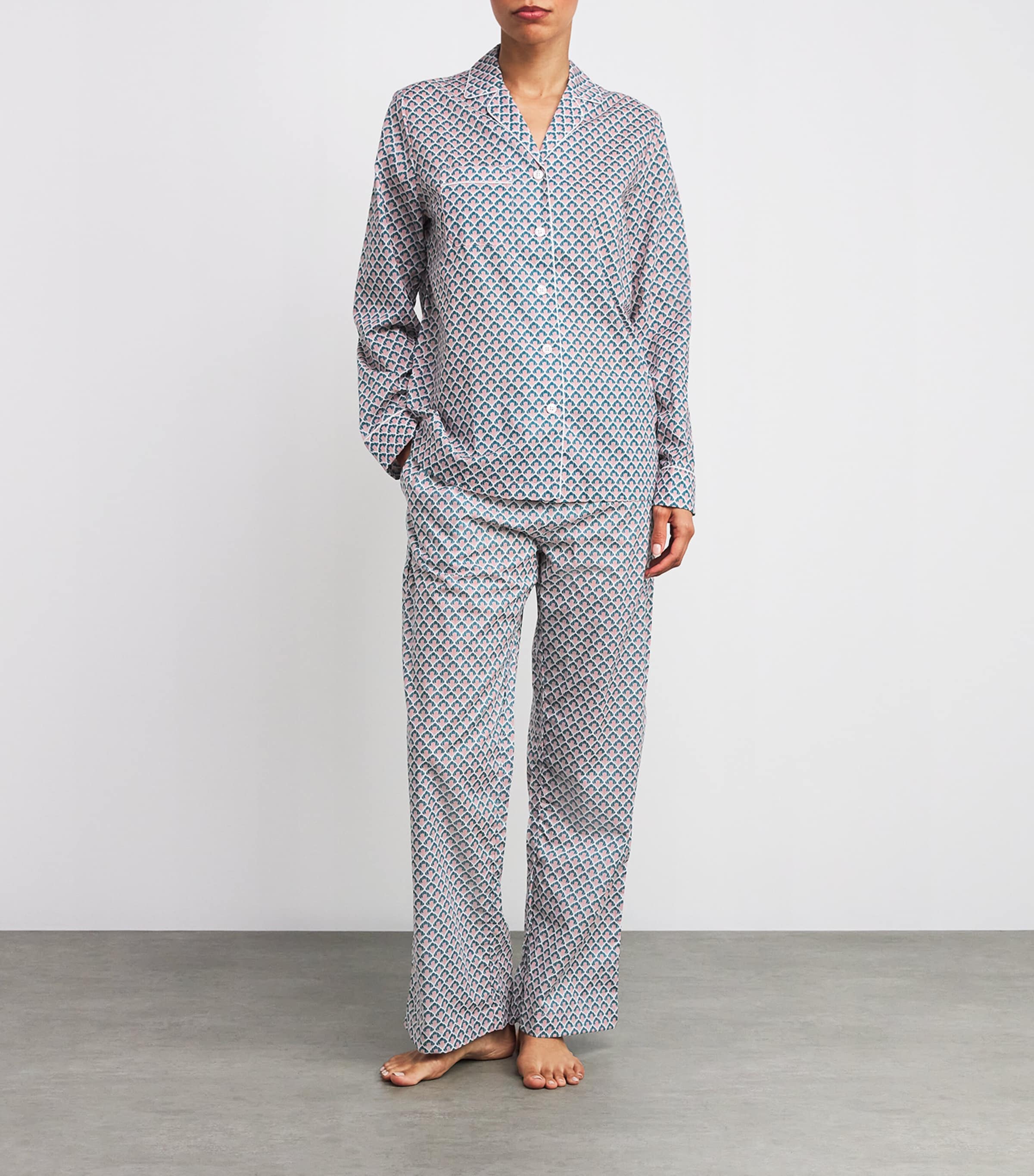 Derek Rose Multi Cotton Classic Pyjama Set