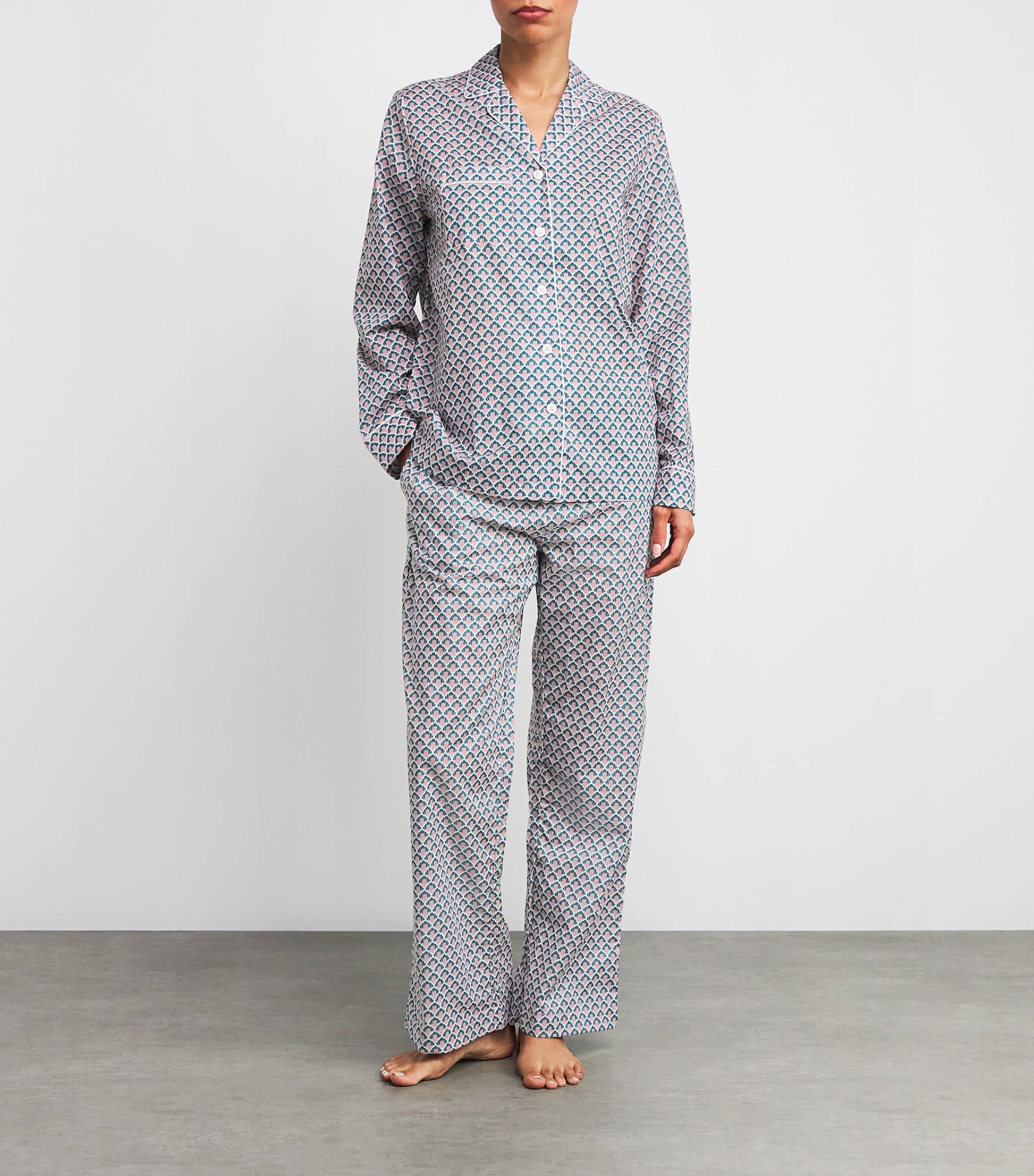Derek Rose Multi Cotton Classic Pyjama Set
