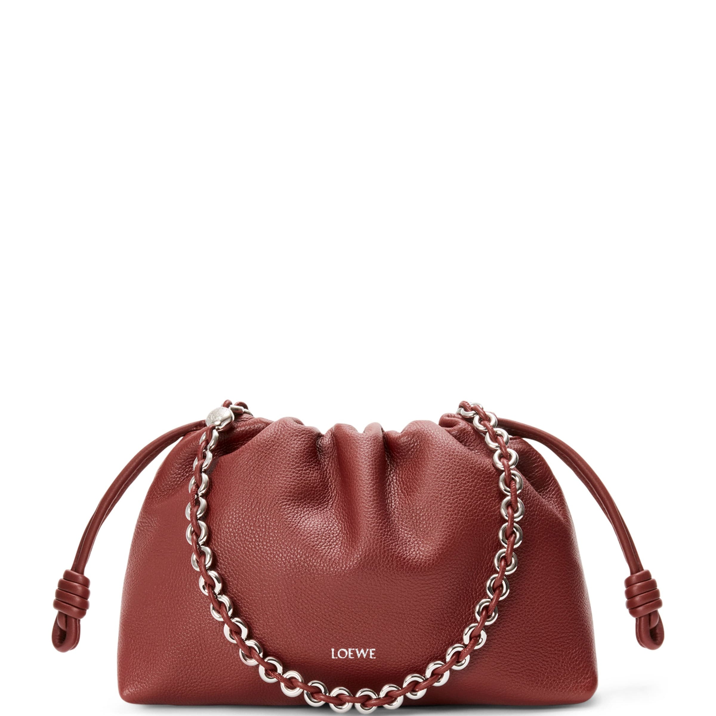 Medium Leather Flamenco Shoulder Bag