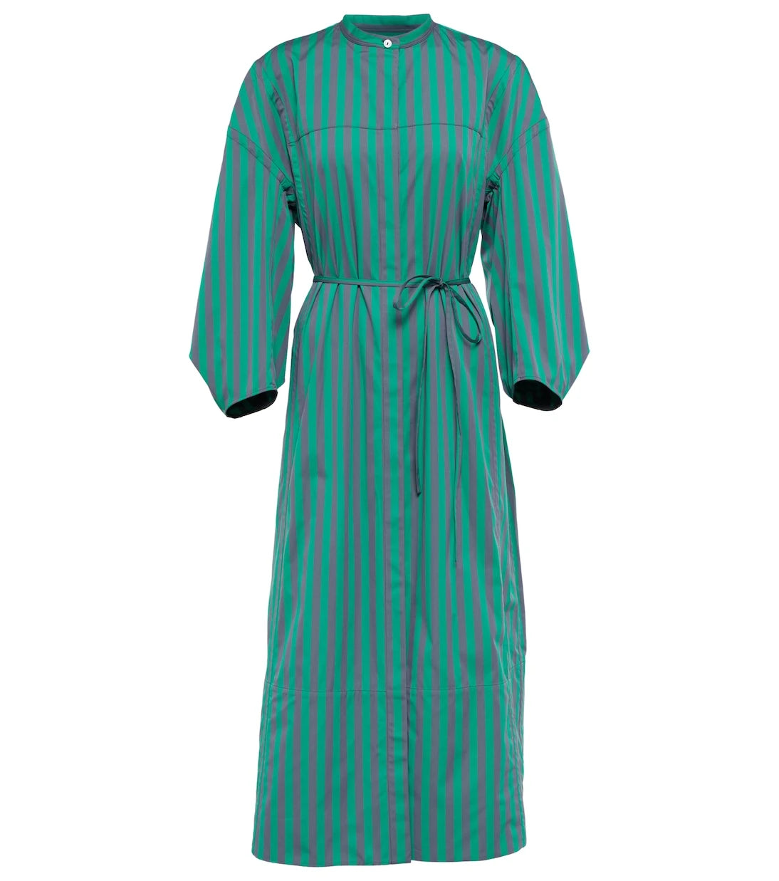 Jil Sander - Striped cotton midi shirt dress