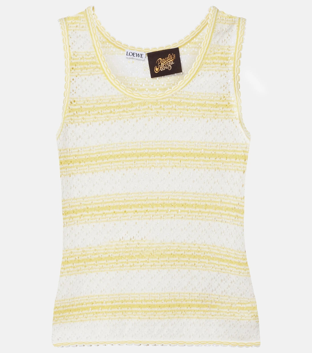 Loewe - Paula's Ibiza pointelle cotton-blend top