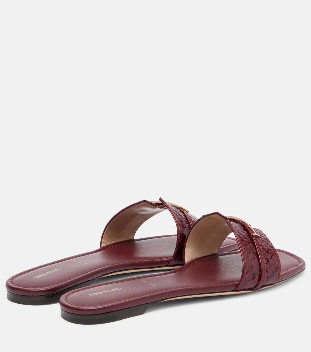 Tom Ford - Julianne croc-effect leather slides