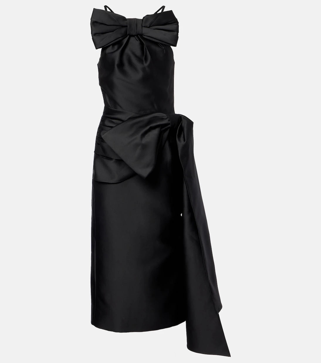 Shushu/Tong - Bow-detail satin midi dress
