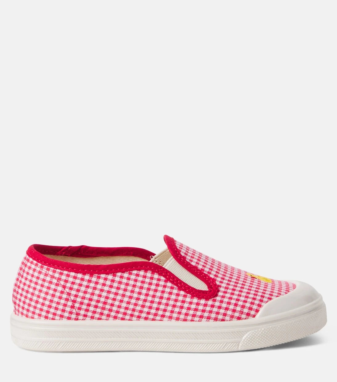 PèPè - Checked embroidered slip-on sneakers