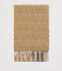 Burberry Beige Cashmere Reversible B Shield Scarf