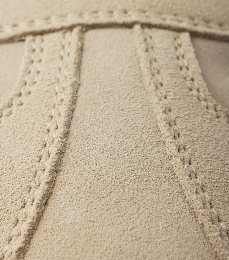 Grey Suede Logo Sneakers