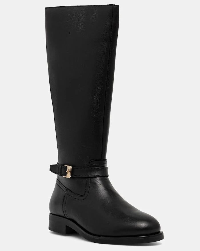 Tommy Hilfiger TH BUCKLE RIDING LTHR LONG BOOT Deri Çizme