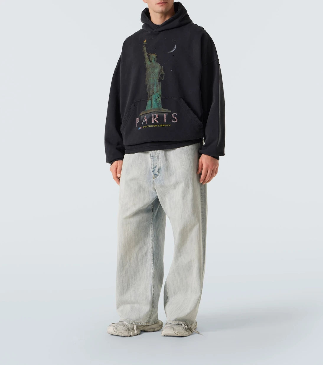 Balenciaga - Mid-rise cotton twill wide-leg pants
