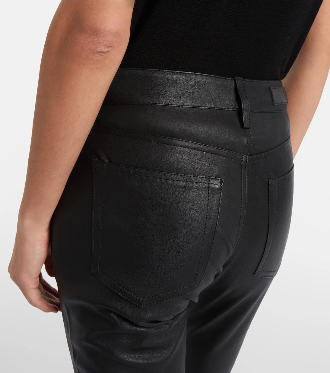 AG Jeans - بنطلون ماري جلد ضيق