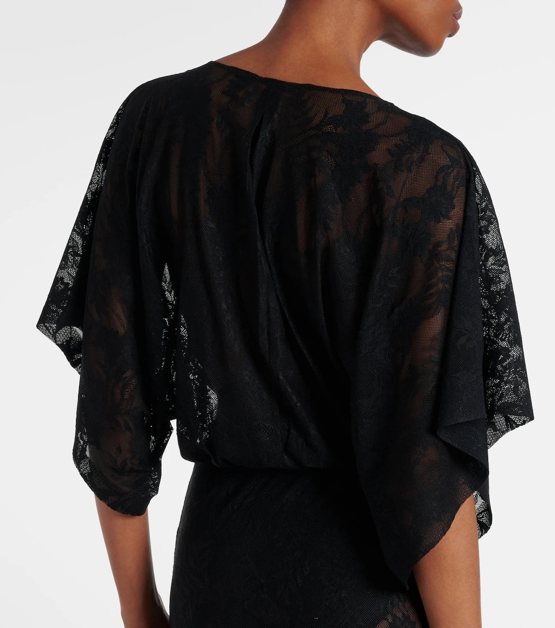 Norma Kamali - Obie floral lace gown