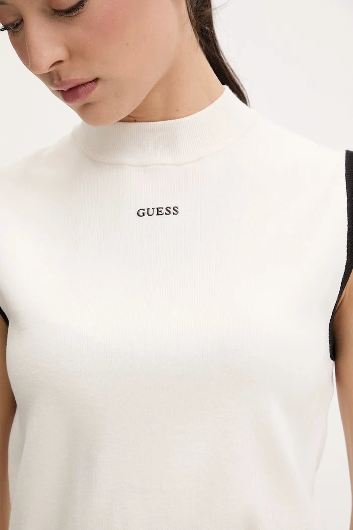 Guess топ дамски от вискоза LAURENE