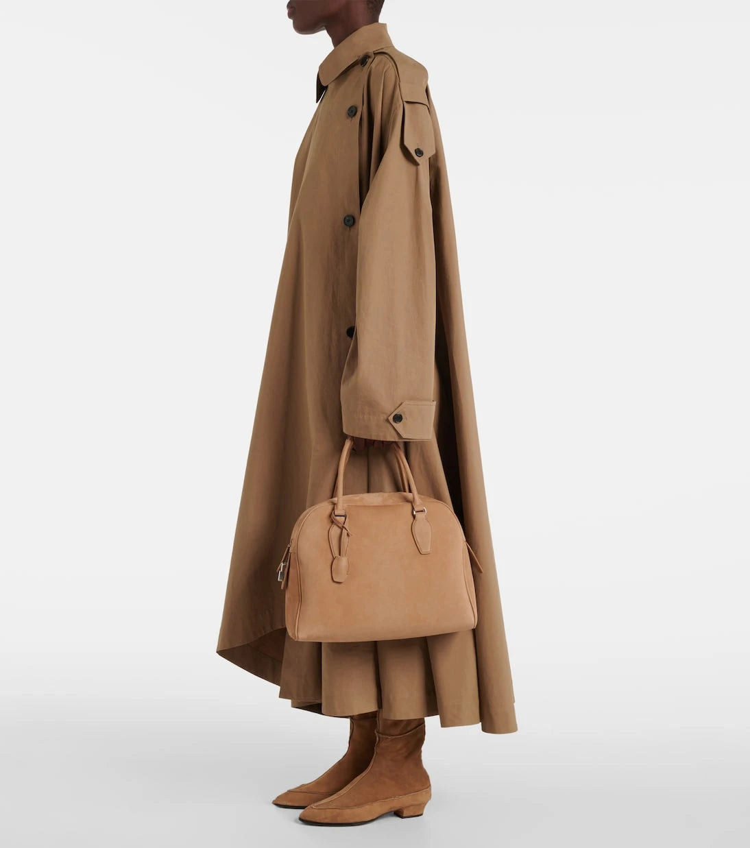The Row - India 12.00 suede tote bag